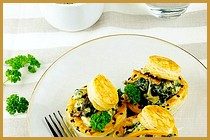 Spinach And Corn Vol-Au-Vents